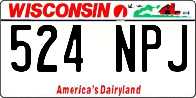 WI license plate 524NPJ