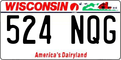 WI license plate 524NQG
