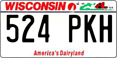WI license plate 524PKH