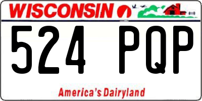 WI license plate 524PQP
