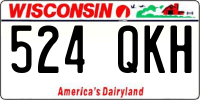 WI license plate 524QKH
