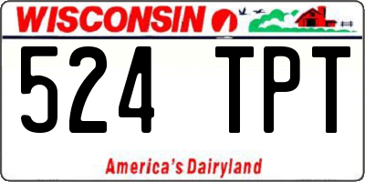 WI license plate 524TPT