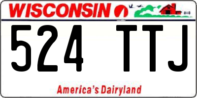 WI license plate 524TTJ