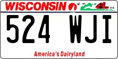 WI license plate 524WJI