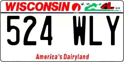 WI license plate 524WLY