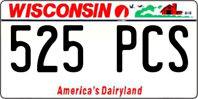 WI license plate 525PCS