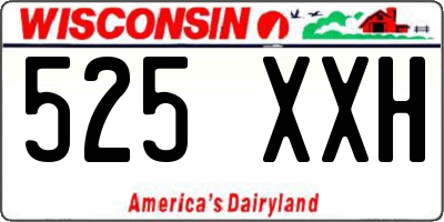 WI license plate 525XXH