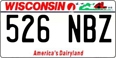 WI license plate 526NBZ