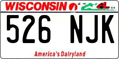 WI license plate 526NJK
