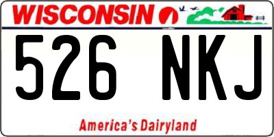 WI license plate 526NKJ