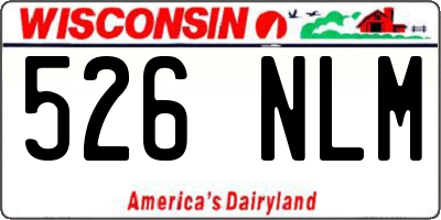WI license plate 526NLM