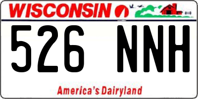 WI license plate 526NNH