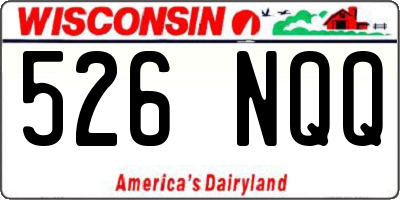 WI license plate 526NQQ