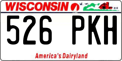 WI license plate 526PKH
