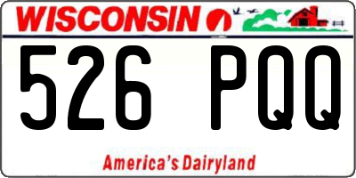 WI license plate 526PQQ
