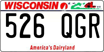 WI license plate 526QGR