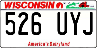 WI license plate 526UYJ