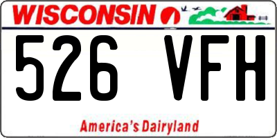 WI license plate 526VFH