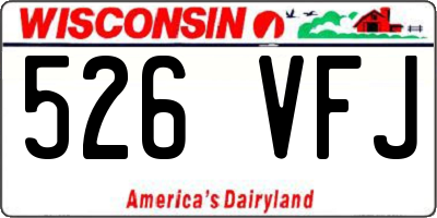 WI license plate 526VFJ
