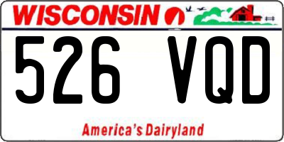 WI license plate 526VQD