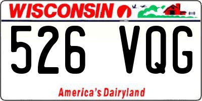 WI license plate 526VQG