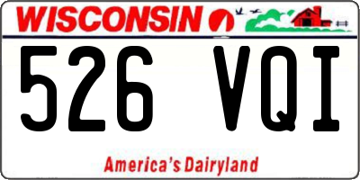 WI license plate 526VQI