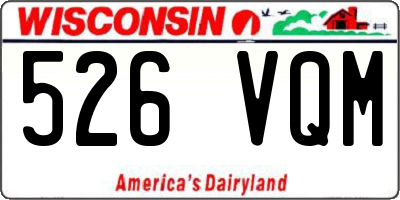 WI license plate 526VQM