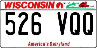 WI license plate 526VQQ