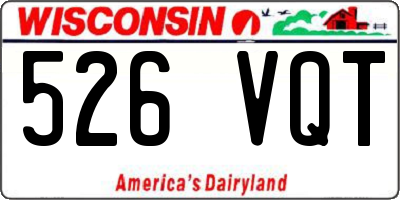 WI license plate 526VQT