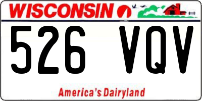 WI license plate 526VQV