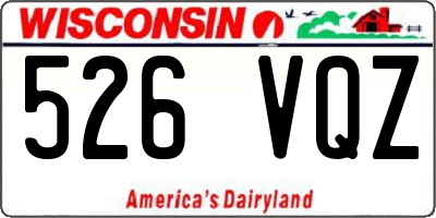 WI license plate 526VQZ