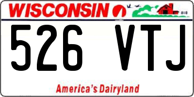 WI license plate 526VTJ