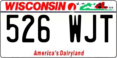 WI license plate 526WJT