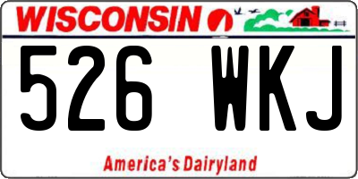 WI license plate 526WKJ