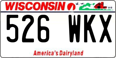 WI license plate 526WKX