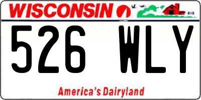 WI license plate 526WLY