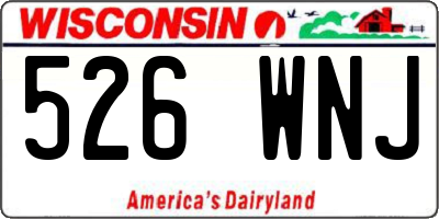 WI license plate 526WNJ