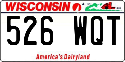 WI license plate 526WQT