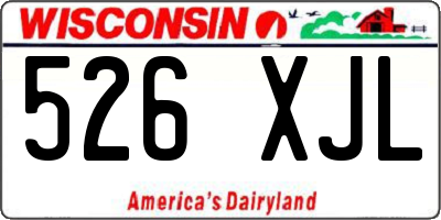 WI license plate 526XJL