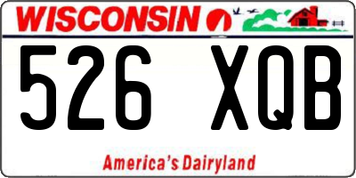 WI license plate 526XQB