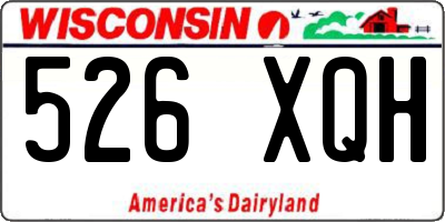 WI license plate 526XQH