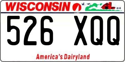 WI license plate 526XQQ