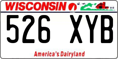 WI license plate 526XYB