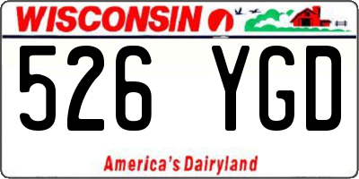 WI license plate 526YGD