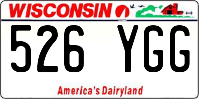 WI license plate 526YGG