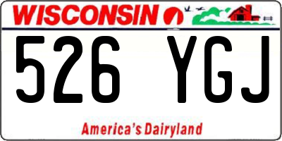 WI license plate 526YGJ