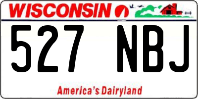 WI license plate 527NBJ