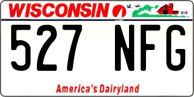WI license plate 527NFG