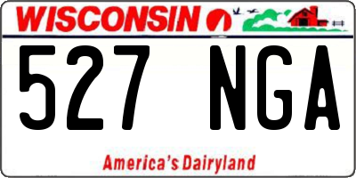 WI license plate 527NGA