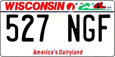 WI license plate 527NGF